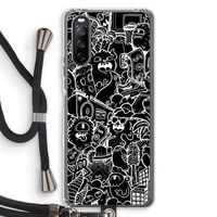 Vexx Black City : Sony Sony Xperia 10 III Transparant Hoesje met koord