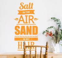 Woonkamer muursticker Salt & Sand