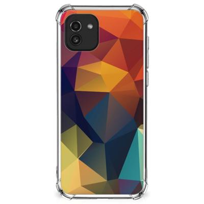 Samsung Galaxy A03 Shockproof Case Polygon Color Samsung Galaxy A03 Shockproof Case Polygon Color