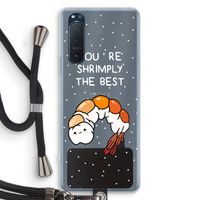 You're Shrimply The Best: Sony Xperia 5 II Transparant Hoesje met koord - thumbnail