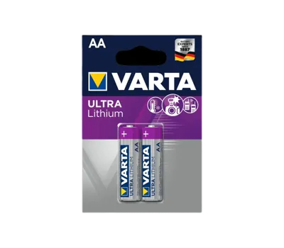 Varta Ultra Lithium AA 2-pack Batterijen