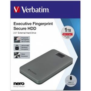 Verbatim 1TB 2.5 Secure Externe Harde Schijf met Vingerprint