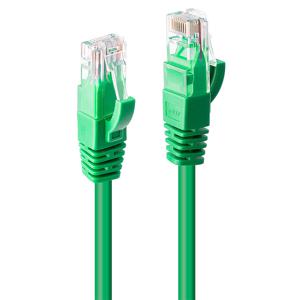 LINDY 48046 RJ45 Netwerkkabel, patchkabel CAT 6 U/UTP 0.50 m Groen 1 stuk(s)