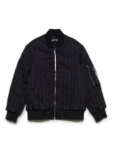 DSQUARED2 KIDS veste bomber à logo imprimé - Noir