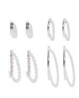 HEMA Oorringen zilver - 4 stuks (Silver)