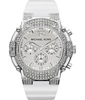 Horlogeband Michael Kors MK5509 Silicoon Wit 18mm