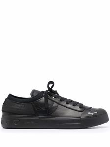 Ferragamo baskets à motif Gancini - Noir