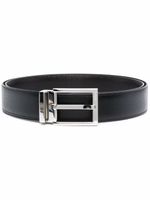 Ferragamo ceinture réversible à boucle rectangulaire - Noir