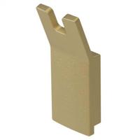 Handdoekhaak Haceka Aline | Wandmontage | Dubbel haaks | Aluminium | Vierkant | Mat goud
