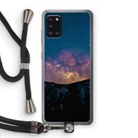 Travel to space: Samsung Galaxy A31 Transparant Hoesje met koord