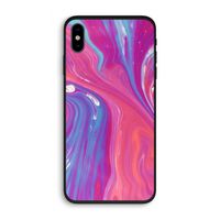 Paarse stroom: iPhone XS Biologisch afbreekbaar hoesje