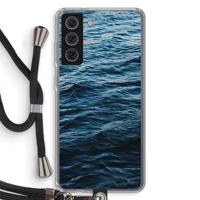 Oceaan: Samsung Galaxy S21 FE Transparant Hoesje met koord - thumbnail