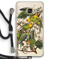 Carolinaparkiet: Samsung Galaxy A3 (2016) Transparant Hoesje met koord