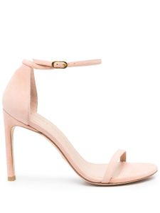 Stuart Weitzman sandales Nudistong 105 mm en daim - Tons neutres