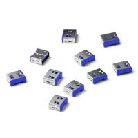 Smartkeeper UL03P1DB USB-A-poortslot Set van 10 stuks Donkerblauw Zonder sleutel
