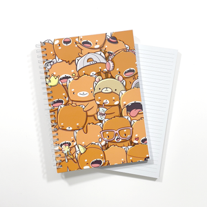 CutieSquad Notebook A5 - Red Panda Doodle