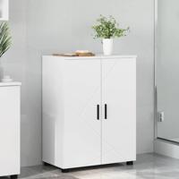 Badkamer Kast met plank Wit 60 x 35 x 80 cm Bewerkt hout
