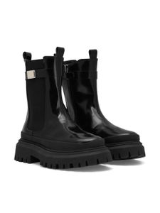 Dolce & Gabbana Kids bottines chelsea en cuir - Noir