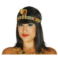 Verkleed haarband Cleopatra - goud - Egypte thema party - Carnaval diadeem - thumbnail