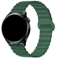 Samsung Galaxy Watch 4 Magnetische Siliconen Band - Groen Samsung Galaxy Watch 4 Magnetische Siliconen Band - Groen