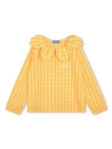 Kenzo Kids chemise à carreaux - Jaune