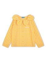 Kenzo Kids chemise à carreaux - Jaune