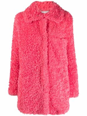 Stella McCartney manteau Kyla en fourrure artificielle - Rose