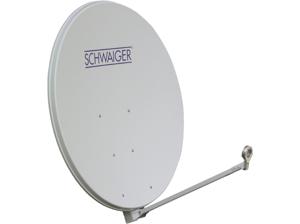 Schwaiger-satellietschotel aluminium 100 cm lichtgrijs - topkwaliteit - 10 jaar garantie