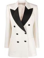 Gucci two-tone wool blazer - Blanc