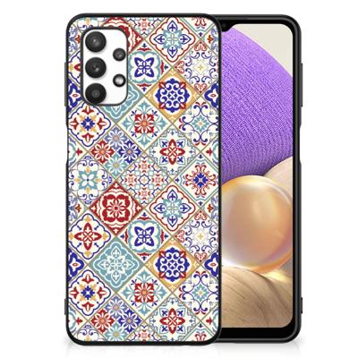 Samsung Galaxy A32 5G Marmeren Print Telefoonhoesje Tiles Color