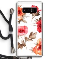 Roosjes: Samsung Galaxy Note 8 Transparant Hoesje met koord