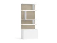 Boekenkast 100 cm voor bij opklapbed 228 cm hoog - Taupe