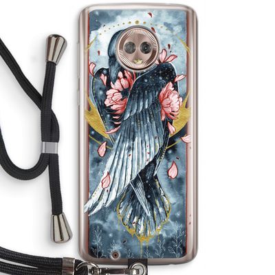 Golden Raven: Motorola Moto G6 Transparant Hoesje met koord
