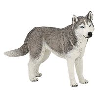 Plastic speelgoed honden/dieren figuur Husky 11 cm Plastic speelgoed honden/dieren figuur Husky 11 cm