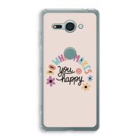 Happy days: Sony Xperia XZ2 Compact Transparant Hoesje