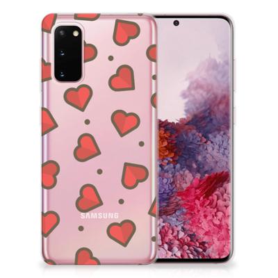 Samsung Galaxy S20 | TPU bumper | Hearts