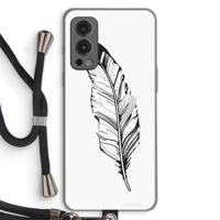 Pluim: OnePlus Nord 2 5G Transparant Hoesje met koord