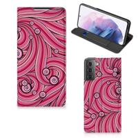 Samsung Galaxy S21 Plus | Bookcase | Swirl Pink