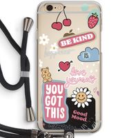 Positivity: iPhone 6 / 6S Transparant Hoesje met koord