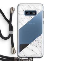Biggest stripe: Samsung Galaxy S10e Transparant Hoesje met koord