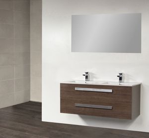 Badkamermeubel Exclusive Pisa 120 cm (2 lades, 2 uitsparingen) Eiken