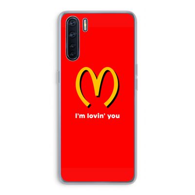 I'm lovin' you: Oppo A91 Transparant Hoesje