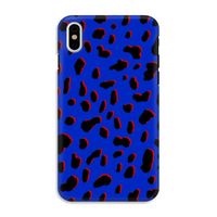 Blue Leopard: iPhone XS Tough Case