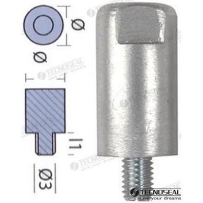 Ánodos para Yanmar TEN01309 - ANODO YANMAR ZINC Ø 23MM