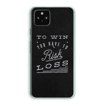 Risk loss: Google Pixel 5a 5G Transparant Hoesje