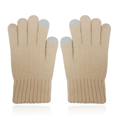LGT JWLS Beige Gebreide Dameshandschoenen - Extra Warme Voering