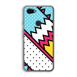 Pop Art #2: Google Pixel 3a Transparant Hoesje