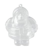 Vaessen Creative • plastic kerstman 2-delig 10cm