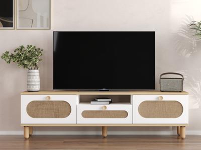 Tv-meubel BOHEMIAN 3 deuren wit
