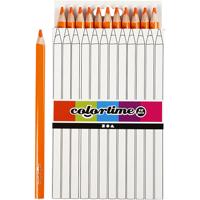 Creativ Company Driehoekige jumbo kleurpotloden - oranje, 12st.